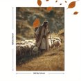 thumbnail image 3 of Shepherd with Sheep Canvas Wall Art 15.75x11.81 Inches, 3 of 8
