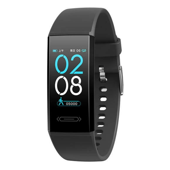TFixol IP68 Waterproof Fitness Tracker with Heart Rate, Blood Oxygen, and Temperature Monitoring, USB Charging, Multi-Sport Modes, Sleep Tracking, and HD Display - Black