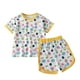 thumbnail image 1 of Odeerbi 0-10 Años Niños Niñas Conjuntos de Verano Fresa Estampado Camiseta Manga Corta de Algodón Pantalones Cortos Conjunto de Dos Piezas, 1 of 3
