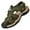 Army Green, variant on Men's Sandals Hiking Open Toe,Men's Outdoor Men's Leather Non-slip Anti-kick and Anti-collision Beach Sandals