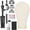 Off White, variant on LAJOLLIA 22 Inch Canvas Mannequin Head for Wigs, Wig Stand Tripod with Head, Pink Canvas Block Mannequin Head for Wig Making Practice, Hair Styling Training Display with Wig Caps, T C Pins(Off White)