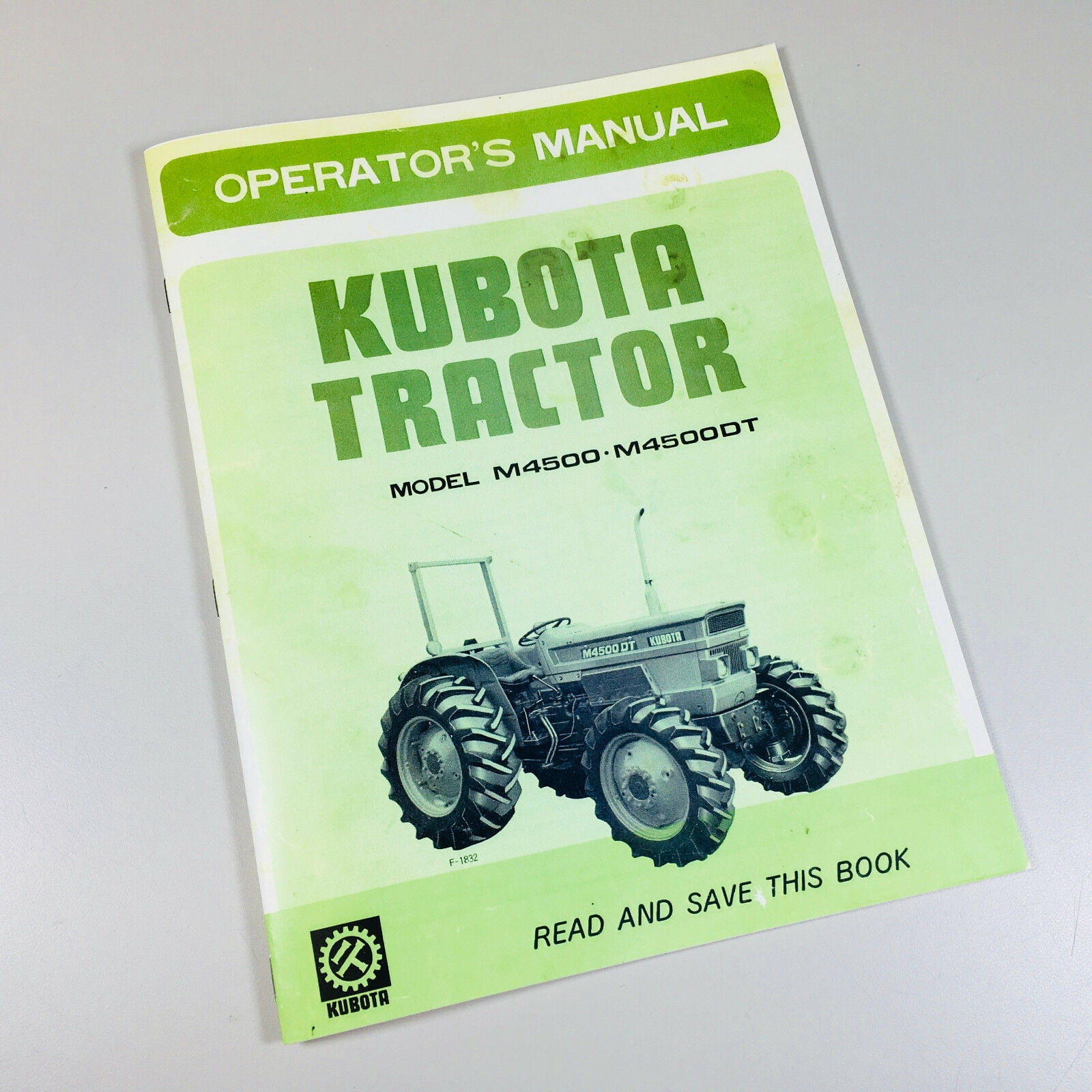 Kubota M4500 M4500Dt Tractor Operators Owners Manual Diesel 4Wd Maintenance  Fuel - Walmart.com