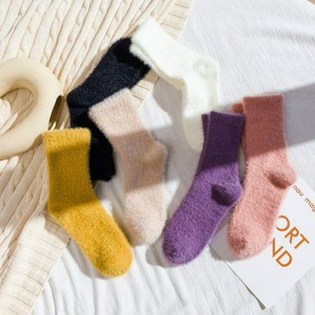 

Beechoice Womens Wholesale Bulk Warm And Cozy Fuzzy Socks Colorful Winter Sock