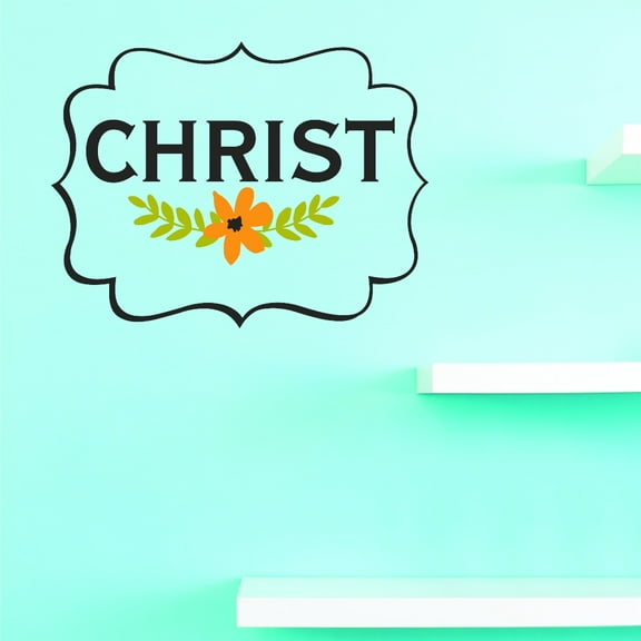 Custom Wall Decal Vinyl : Christ Home Decor Picture Art 14 X 28