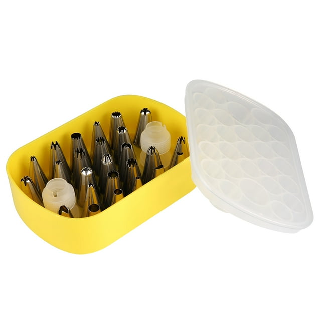 27 unids/set hogar cocina de acero inoxidable pastel boquillas para decorar pasteles conjunto de herramientas de decoración de magdalenas