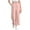 Pink, variant on Cethrio Cotton Linen Pants for Girls, Summer Ruffled Casual Elastic Waist Wide Leg Pants Hot Pink Size 10-12T