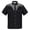 Black2, variant on Boys T Shirts Western Cowboy Print Short Sleeve Button Lapel Soft Breathable Lightweight Stretchy Boys Top Size 8-9 Y