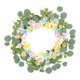 thumbnail image 5 of Corona de Rosas Corona de Verano Corona de Margaritas de Moda Simple, Corona de Flores Artificiales para Puerta de Entrada Jardín, Boda, Pared, Patio, 5 of 8