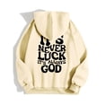 thumbnail image 6 of XINXIAOO Hoodies Sweatshirt for Women Long Sleeve Hoodie Womens Pullover Sweatshirt Oversized Hoodies for Women Beige Sweatshirt Womens Winter Essentials Streetwear Clothes, 6 of 6