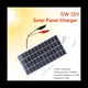 thumbnail image 3 of Panel Solar de Polisilicio de 5W 12V el Panel de Carga Impermeable PortáTil para Exteriores con Clips Puede Cargar la BateríA de 9-12V, 3 of 5