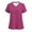 Purple, variant on SCSAlgin Women's Scrub Top V-Neck with 2 Pockets, 2-Way Stretch, and Knit Side Panels for Slim Fit