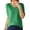 501_Green, variant on Beige Office Blouses for Women for Work, Elbow-Length Cute Summer Shirts for Women, Cotton Tops for Women, Women's Fashion Sweater V Neck Half Sleeve Loose Base T Shirt Top