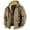 Beige, variant on Men's Jackets Winter Sherpa Full Zip Hoodie Big and Tall Long Sleeve Flannel Jackets Fashion Hooded Drastring Coats with Pockets Black 4XL
