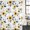Yellow Green, variant on Sage Green Floral Waterproof Shower Curtain, 72"x72" Washable Polyester Fabric Shower Curtains for Bathroom, Spring Flowers Leaves Farmhouse Decorative Bathtub Curtain Sets with Hooks