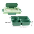thumbnail image 3 of Felwors Lunch Box Lunch Box Kids Bento Box Adult Lunch Box Lunch Containers For Adults/Kids/Toddler 1600ML 5 Compartment Bento Lunch Box Built In Reusable Spoon & Savings Cleara, 3 of 8