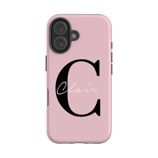 Personalised Bloom Name Initial iPhone 16 Case,iPhone 16