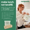 thumbnail image 5 of Home Compostable Resealable Sandwich Bags, Microwave & Freezer Safe, Organic Food Storage Container, 60 Count, 5 of 5