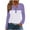 Purple, variant on aidice Eyelet Tops for Women Casual Drawstring Hooded Button Long Sleeve Striped Color Block Pullover