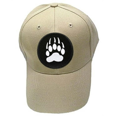 Pride Shack - Tan Baseball Hat Gay Bear Pride Paw Symbol - GLBT Gay Pride Cap