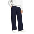 thumbnail image 2 of Glisme Little Girls Outdoor Athletic Pants Straight Leg With Pockets And Drawstring Autumn Casual Girls Baggy Trousers, 2 of 6