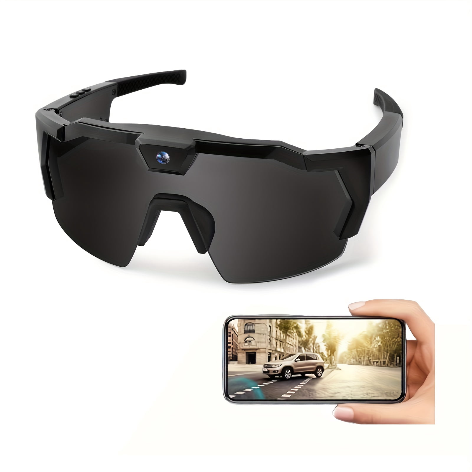 Smart Camera Glasses, Outdoor Sports HD Recording Video, Cycling Action Glasses, Wearable Audio Take With 32GB Card