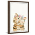 thumbnail image 2 of Marmont Hill Inc. 'Tiger With Flower Crown' Framed Painting Print 20 x 30, 2 of 5