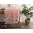 thumbnail image 5 of Blush Pink Zig-Zag Throw, 5 of 5