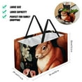 thumbnail image 2 of Squirrel Large Capacity Reusable Foldable Oxford Cloth Easter Basket Tote Bag Shopping Bags Decorative Box, 2 of 7