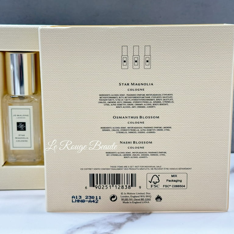 Jo Malone Blossoms Travel Cologne Perfume Spray Trio Set 3*9ml