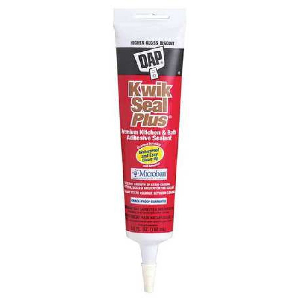 Dap 18539 5.5 oz Bisque Kwik Seal Plus® K & B Adhesive Sealant w/Micro