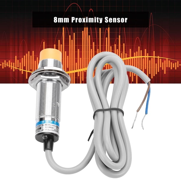 Proximity Switch Sensor High Sensitivity 2-Wire Normally Open Proximity Switch, Inductive Proximity Switch, NPN NO Proximity Switch Sensor For Industrial Use ANGGREK 8mm Proximity Sensor