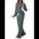 thumbnail image 3 of Conjuntos de Dos Piezas para Mujer, Suéter de Cuello Henley de Otoño, Chándal A Juego, Pijamas Cómodos con Bolsillos Verde M, 3 of 7