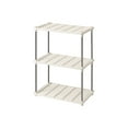 thumbnail image 2 of Living Room Storage Rack, 4-Tier Ventilated Shelf, Multi-Purpose Plastic & Iron Organizer for Home, Kitchen & Garage, Easy Assembly, Beige, 41x21.5x79.5CM, Maximize Storage Space, 2 of 6