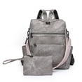 thumbnail image 4 of PRIYAL PU Leather Laptop Backpack for Women Designer Travel Backpack with Laptop Compartment Ladies Computer Shoulder Bags, 4 of 5