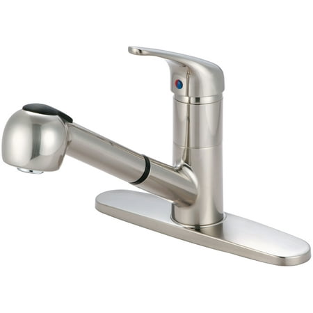 UPC 763439840851 product image for Olympia Faucets K-5030 Elite 1.8 GPM Widespread Kitchen Faucet - Nickel | upcitemdb.com