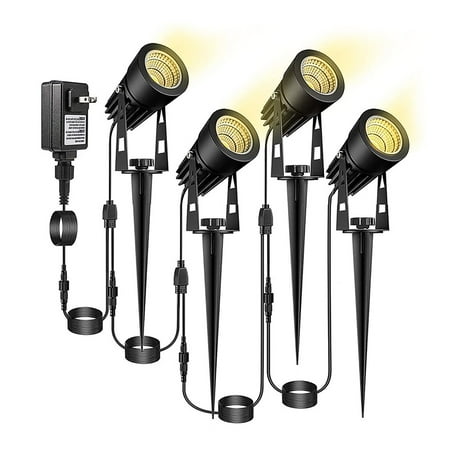 

Toma Spike Light 1-To-4 Waterproof COB Warm White Led Adjustable Garden Spotlight