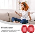 thumbnail image 4 of 1 Paire de Coussinets d'Oreille Protection Auditive Respirante Douceur Casque Remplacement pour Logitech G433 Casque Rouge, 4 of 7