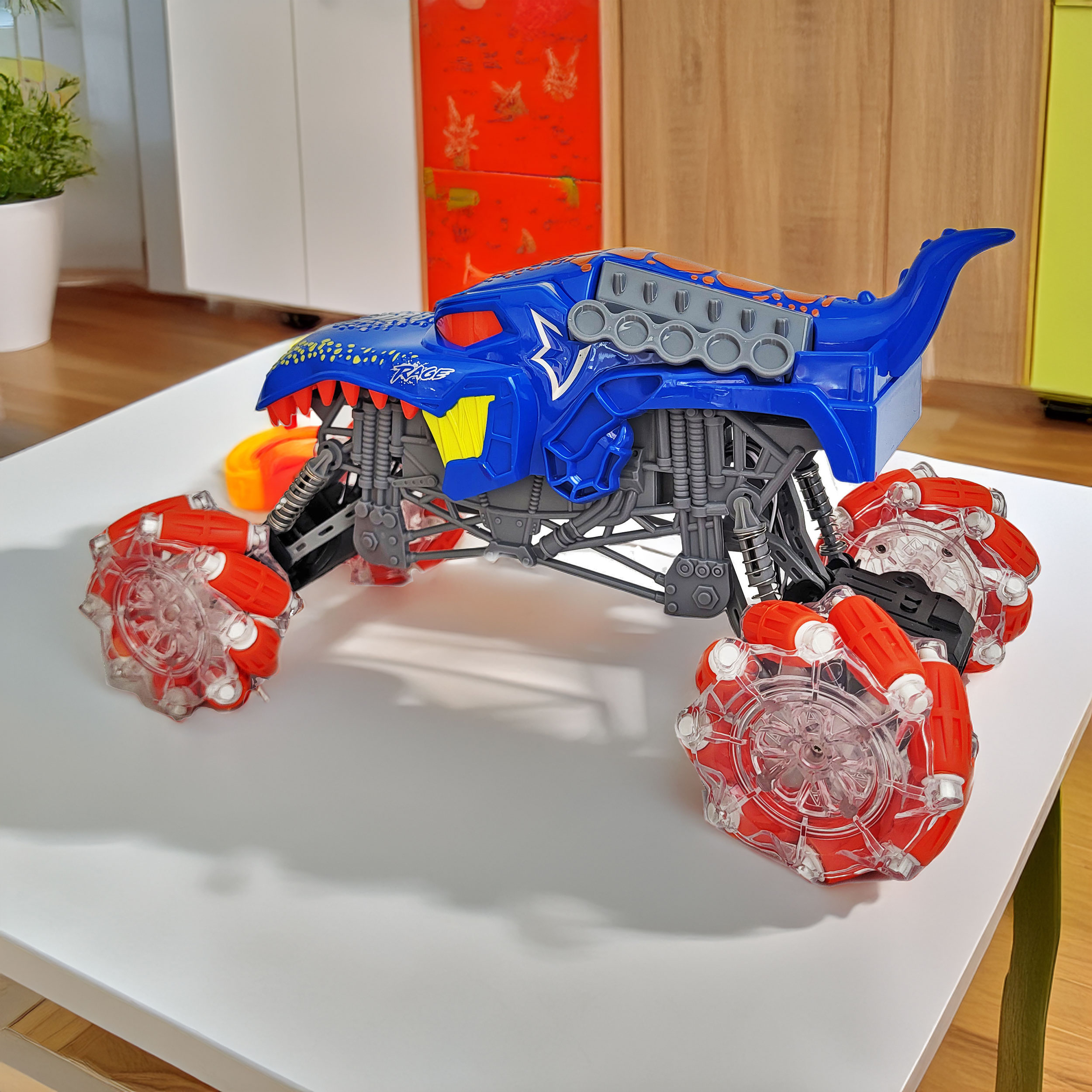 Remote Control Monster Truck 1:16 Scale 4WD Off-Road Toy Car for Kids, High-Speed All-Terrain Truck