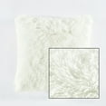 Lush Decor Emma Faux Fur Decorative Pillow Cover White Single 20X20
