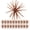 Flashing brown, variant on 20 PCS Soft Plastic Sea Urchin Bait, Multi Tentacle Sea Urchin Fishing Lures, for Saltwater Freshwater Trout Bass Redfish Grouper Inshore Offshore Fishing