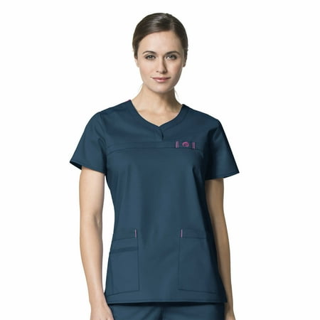 

WonderWink WonderFLEX Patience Curved Neck Top Scrub Top