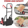 thumbnail image 6 of Stair Climbing Hand Truck 330lb, Heavy Duty Dolly Cart for Stairs, Thickened Upgraded Steel Tube Folding Stair Climbing Trolley with Six Wheels and Telescoping Handle, Red, 6 of 7