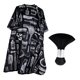 thumbnail image 1 of Capa De Peluquero Impermeable Para Peluquero, Capa De Peinado Para Salón De Belleza, Estilista, Hombres, Estampado Negro, 1 of 8