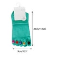 thumbnail image 3 of Ladies Socks Patchwork Socks Women Cotton Five Finger Toe Breathable Soft Short Sock Girls Streetwear with Rhinestone, 3 of 8