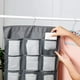 thumbnail image 5 of Organizador colgante para armario, organizador de almacenamiento colgante de tela de doble cara, estante colgante, bolsillos de malla para calcetines, ropa interior, sujetador, corbatas, ahorro de espacio, calcetines, separador de sujetador, 24 bolsillos brillar  Electrónica, 5 of 5