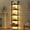 Rustic Brown, variant on 5-Tier Ladder Shelf with LED Light, Wall Mounted Ladder Bookshelf with Metal Frame, Wall Ladder Bookshelf for Living Room, Bedroom, Office, Rustic Brown