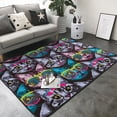 thumbnail image 3 of Area Rugs For Living Room Decor - Happy Kitten Faces Soft Anti Slip Throw Washable Rugs 5x7 For Bedroom, Indoor Carpet For Bedroom Living Room 80x58In, 3 of 7