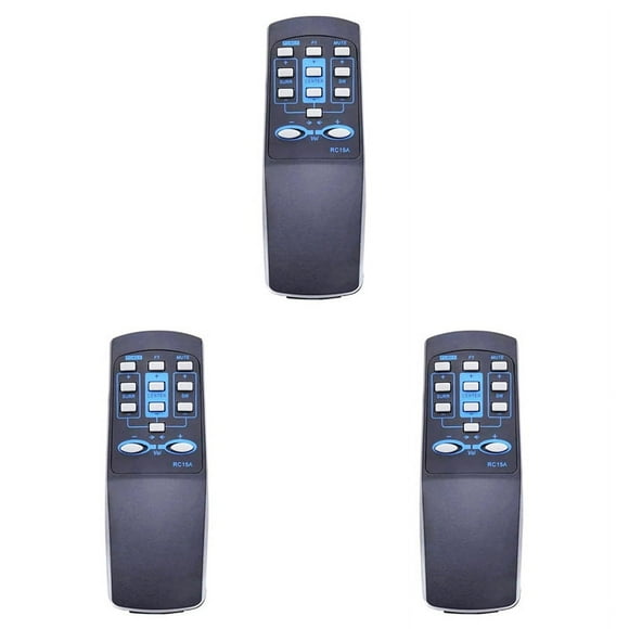 3X Télécommande Adaptée au Système de Haut-Parleurs R501T04/S5.1M RC15A/RC16 R501T RC16 RC15T, 3 x Télécommande, Noir