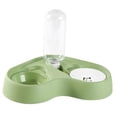 thumbnail image 2 of Juego de Cuencos de Agua Y Comida para Mascotas, con Botella Dispensadora de Agua Automática, Cuencos para Perros Y Gatos, Comedero para Perros Pequeñ verde, 2 of 8