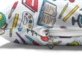 thumbnail image 4 of School Pet Bed, Elementary School Theme Student Supplies Globe Paints and Brushes Books Education, Resistant Pad for Dogs and Cats Cushion with Removable Cover, 24" x 39", Multicolor, by Ambesonne, 4 of 4